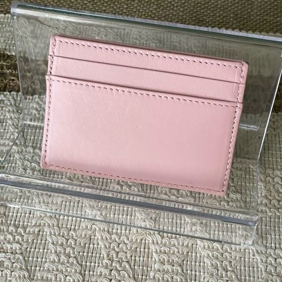 Versace Baby Pink Cardholder Silver Hardware Brand New! - Picture 3 of 4